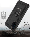 Black Galaxy S20 FE 5G 360 Rotating Metal Ring Armor Stand Case - 4