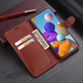 Brown Genuine Mercury Mansoor Diary Wallet For Samsung Galaxy A21s  - 5
