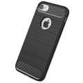 Black iPhone 5 / 5S / SE 1st Gen Slim Armor Carbon Fibre Case - 2
