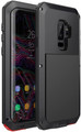 Black Metal Heavy Duty Shockproof Case For Samsung Galaxy S9 + Plus - 1