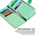 Mint Green Genuine Mercury Mansoor Wallet Case For iPhone XS MAX - 5