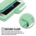 Mint Green Genuine Mercury Mansoor Wallet Case For iPhone XS MAX - 6