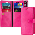 Hot Pink iPhone 12 Pro Max Mercury Mansoor Wallet Diary Case Cover - 1