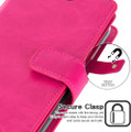 Hot Pink iPhone 12 Pro Max Mercury Mansoor Wallet Diary Case Cover - 4