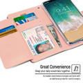 Rose Gold iPhone XS MAX Mercury Rich Diary Fashionable Wallet Case - 5