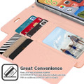 Rose Gold iPhone 11 Pro MAX Genuine Rich Diary Wallet Card Case - 5