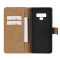 Black Samsung Galaxy Note 9 Genuine Leather Business Wallet Case - 1