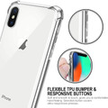 Apple iPhone XS Max Crystal Clear Protective Case Bumper Gel Case - 5