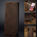 Brown Galaxy S20 CaseMe Wallet Vintage Retro Magnetic Phone Case - 4