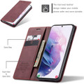 Red Wine CaseMe Samsung Galaxy S21 4G/5G Wallet Magnetic Case Cover - 4