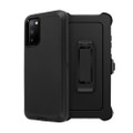 Black Galaxy S20 Full Body Rugged Shockproof Military Grade Tough Case - 2