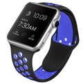 Black / Blue M/L Sports Band For Apple Watch (42mm, 44mm) 1/2/3/4/5/6/SE - 1