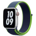 Neon Lime Apple Watch (42mm, 44mm) Woven Nylon Sports Band Series 1/2/3/4/5/6/SE