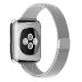 Silver Slim Milanese Loop Magnetic Band For Apple Watch (38mm, 40mm) Series 1/2/3/4/5/6/SE - 1