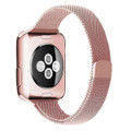 Pink Apple Watch (38mm, 40mm) Slim Milanese Magnetic Band For Series 1/2/3/4/5/6/SE - 1