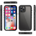 Black iPhone 12 Pro Max Waterproof Dirtproof Shock Proof Case - 3