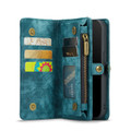 Blue iPhone 11 Multi-functional 2 in 1 Wallet / Purse Magnetic Case - 1
