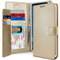 Shiny Gold Genuine Mercury Rich Diary Wallet Case For Galaxy S21 - 1