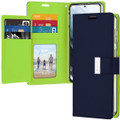 Premium Navy  Mercury Rich Diary Wallet Case For Galaxy S21+ Plus - 1