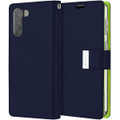 Premium Navy  Mercury Rich Diary Wallet Case For Galaxy S21+ Plus - 2