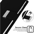 Black Genuine Mercury Rich Diary Wallet Case For Galaxy S21 Ultra - 5