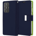 Navy Genuine Mercury Rich Diary Wallet Case For Galaxy S21 Ultra - 3