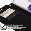 Black Samsung Galaxy A52 / A52 5G Genuine Mercury Mansoor Wallet Case - 5