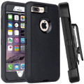 Black iPhone 5, 5S, SE 1st Gen Military Holster Belt Clip Case Cover - 1