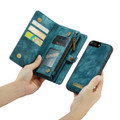 Blue CaseMe iPhone 7 Plus / 8 Plus Wallet Zipper Purse Magnetic Case - 5