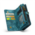 Blue CaseMe iPhone 7 Plus / 8 Plus Wallet Zipper Purse Magnetic Case - 8