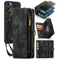 Black 2 in 1 Retro Wallet Removable Magnetic Case for iPhone 11 Pro - 1