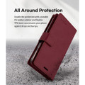 Wine Mercury Mansoor Diary Card Holder Wallet For iPhone 13 Mini  - 7