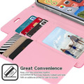 Hot Pink iPhone 13 Rich Diary 6 Card Slot Wallet Case  - 2