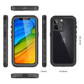 Black iPhone 13 ProWaterproof Underwater Shock Proof Case - 3