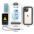 Black Waterproof Underwater Shock Proof Case For iPhone 13 Mini  - 11