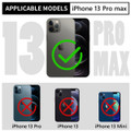 Black Waterproof Dirtproof Shock Proof Case For iPhone 13 Pro Max  - 4