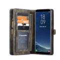 Black Galaxy S8 Plus Multi-Functional 2 in 1 Zipper Purse Wallet Case - 4