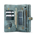 Blue CaseMe 11 Card Slot Wallet  Magnetic Case  For Galaxy S21+  - 1