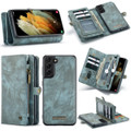 Blue CaseMe 11 Card Slot Wallet  Magnetic Case  For Galaxy S21+  - 6