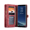 Red Galaxy S8 Plus 2 in 1 Magnetic Retro Purse / Wallet Case - 2