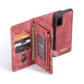 Red Galaxy S20 CaseMe 11 Card Slot Wallet  Removable Magnetic Case   - 2