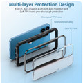 Black Military Drop-Proof Aluminum Alloy Acrylic Case For iPhone 13 Pro - 3