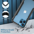 Black Military Drop-Proof Aluminum Alloy Acrylic Case For iPhone 13 Pro - 4