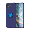 Blue Slim Shockproof 360 Rotating Ring Case For Oppo Reno4 Z  - 1