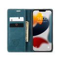 Blue CaseMe Compact Flip Magnetic Wallet Case For iPhone 13 Pro Max - 4