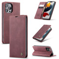 Wine iPhone 13 Pro Max CaseMe Slim 2 Card Slot Classy Wallet Case - 3
