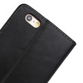 Black Genuine Leather Wallet Case for Apple iPhone 6 / 6S Mobile Phone Cover - 7