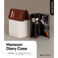 Brown Galaxy S22 Ultra Genuine Mercury Mansoor Diary Wallet Case  - 5