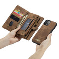 Brown iPhone 13 Pro 2 in 1 Multi-Functional Wallet  Shock Proof  Case  - 2