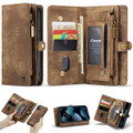 Brown iPhone 13 Pro 2 in 1 Multi-Functional Wallet  Shock Proof  Case  - 5